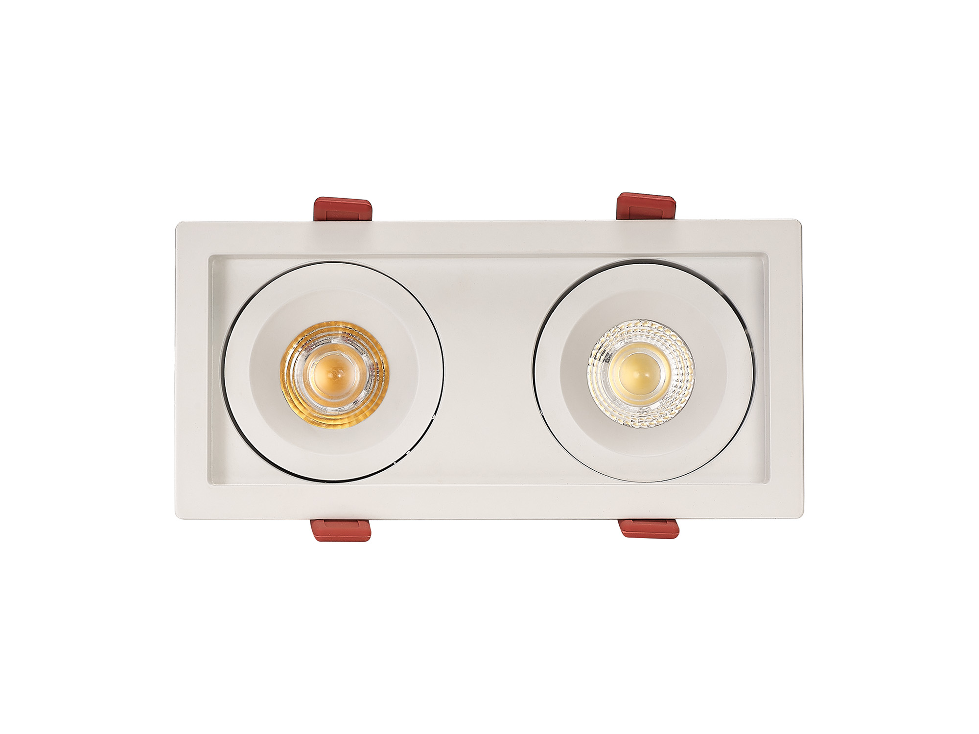 Bezz 12-2 Powered by Tridonic 2x12W 2x1200lm 4000K 24° LED Engine,350mA ,  Matt White  Adj. Deep Recess spot light,  IP20. DM202007  Dlux Bezz 12-2